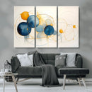 Geometric Blue Orange Abstract Wall Art Canvas, Geometric by MyGreatCanvas | Canvas Wall Art Prints | Photo Prints & Wall Decor