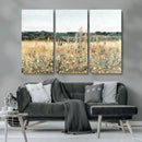 Wildflower Field Wall Art Canvas | Nature-Inspired Landscape