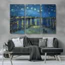 Vincent van Gogh Starry Night over the Rhone Abstract Wall