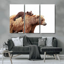 Mother and Baby Bear Canvas Wall Art - Adorable Wildlife by MyGreatCanvas | Canvas Wall Art Prints | Photo Prints & Wall Decor