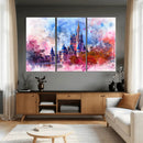 Disney Wall Art: Dreamy Watercolor Cinderella Castle Canvas by MyGreatCanvas | Canvas Wall Art Prints | Photo Prints & Wall Decor