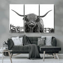 Longhorn Canvas Print, Bighorn Cow Wall Art Canvas Print