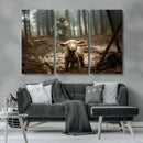 Jesus Lost Lamb Canvas Wall Art – Heartwarming Woodland by MyGreatCanvas | Canvas Wall Art Prints | Photo Prints & Wall Decor