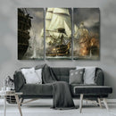 Pirate Ship War Wall Art Canvas Print by MyGreatCanvas | Canvas Wall Art Prints | Photo Prints & Wall Decor