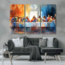 Abstract Watercolor The Last Supper Wall Art