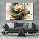 Lotus Flower Watercolor Canvas Print – A Symbol of Serenity by MyGreatCanvas | Canvas Wall Art Prints | Photo Prints & Wall Decor