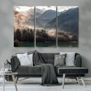 Foggy Mountain Canvas Print Forest Wall Art