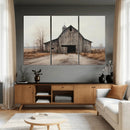 Farmhouse Rustic Barn Wall Art Canvas Print – Framed and