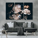 Pink Peonies Flowers Large Canvas Art Print