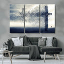 Jesus and the Fading Cross Wall Art Print – Symbol of Faith, by MyGreatCanvas | Canvas Wall Art Prints | Photo Prints & Wall Decor