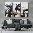 Vintage Baby and Mom Cattle Wall Art Canvas Print by MyGreatCanvas | Canvas Wall Art Prints | Photo Prints & Wall Decor