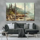 Abstract Acadia National Park Wall Art Canvas Print -
