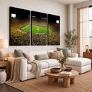 Stadium in Michigan Wall Art Canvas Print, Framed American