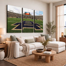 Notre Dame Stadium Giclee Canvas Print | Triptych Wall Art