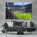 Tottenham Hotspur Stadium Canvas Print, Match Day Triple