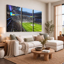 Tottenham Hotspur Stadium Canvas Print, Match Day Triple
