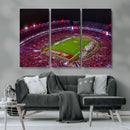 Bryant-Denny Stadium Night Game Triple Canvas Wall Art - by MyGreatCanvas | Canvas Wall Art Prints | Photo Prints & Wall Decor