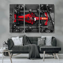 Ferrari Pit Stop Canvas Wall Art – Precision and Speed