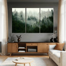 Foggy Forest Wall Art – Tranquil Green Woodland Canvas by MyGreatCanvas | Canvas Wall Art Prints | Photo Prints & Wall Decor