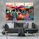 Abstract Kusama Print - Landscape Canvas Wall Art Print -