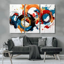 Abstract Wall Art, Rings Wall Art Canvas Print