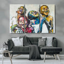 Shai Yossef Style Canvas Art - Joyful African Black Kids