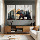 Rustic Bear Wall Art - Grizzly 399 Bear Wall Art - Mountain