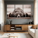 Grizzly Bear Wall Art Print - Bear Canvas Wall Art - Rustic by MyGreatCanvas | Canvas Wall Art Prints | Photo Prints & Wall Decor