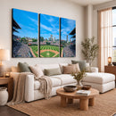 Wrigley Field Chicago Cubs Panoramic Art Multi-Piece Canvas