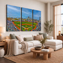 Wrigley Field Chicago Cubs Panoramic Canvas Print –
