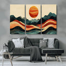 Mountain Triptych Wall Art Canvas Print – Western Nature