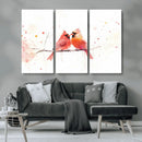 Cardinal Bird Canvas Wall Art - Male and Female Cardinal by MyGreatCanvas | Canvas Wall Art Prints | Photo Prints & Wall Decor