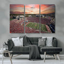 Indiana Memorial Stadium Wall Art Canvas Print, Framed