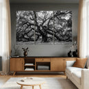 Black and White Old Angel Oak Tree Wall Art Canvas Print by MyGreatCanvas | Canvas Wall Art Prints | Photo Prints & Wall Decor