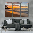 Sunset Wall Art Print - Stunning Beach Sunset Canvas Artwork