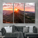 Mountain Sunrise Wall Art – Framed Alpine Ridge Canvas by MyGreatCanvas | Canvas Wall Art Prints | Photo Prints & Wall Decor