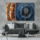 Framed Abstract Tree Ring Wall Art Print Natural Rustic Wood by MyGreatCanvas | Canvas Wall Art Prints | Photo Prints & Wall Decor