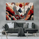 Abstract Mountain Wall Art Canvas Print – Vibrant Stylized by MyGreatCanvas | Canvas Wall Art Prints | Photo Prints & Wall Decor