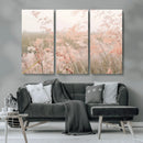 Pastel Grasses Wall Art Canvas Print – Framed Soft Meadow