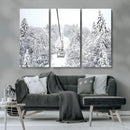 Snowy Ski Lift Wall Art – Framed Winter Mountain Canvas by MyGreatCanvas | Canvas Wall Art Prints | Photo Prints & Wall Decor