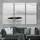 Whale Tail Wall Art – Framed Black White Ocean Canvas by MyGreatCanvas | Canvas Wall Art Prints | Photo Prints & Wall Decor