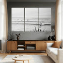 Surfer Silhouette Wall Art Canvas Print – Framed Calm Ocean by MyGreatCanvas | Canvas Wall Art Prints | Photo Prints & Wall Decor