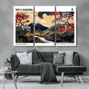 Modern Mount Fuji Wall Art Canvas Print – Framed Abstract