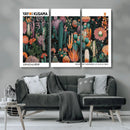 Modern Japanese Wall Art Canvas Print – Framed Abstract