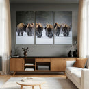 Bison Herd Wall Art Canvas Print, Framed Rustic Wildlife by MyGreatCanvas | Canvas Wall Art Prints | Photo Prints & Wall Decor