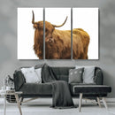 Highland Cow Wall Art Canvas Print – Framed Farmhouse Rustic by MyGreatCanvas | Canvas Wall Art Prints | Photo Prints & Wall Decor