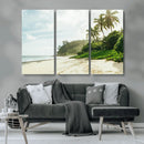 Relaxing Beach Wall Art Canvas Print – Framed Ocean View
