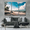 Tropical Beach Wall Art Canvas Print – Framed Ocean Waves by MyGreatCanvas | Canvas Wall Art Prints | Photo Prints & Wall Decor