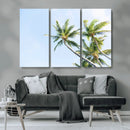 Palm Trees Wall Art Canvas Print – Framed Tropical Coastal