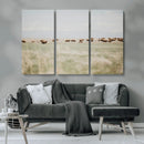 Bison Herd Wall Art Canvas Print – Framed Western Bison